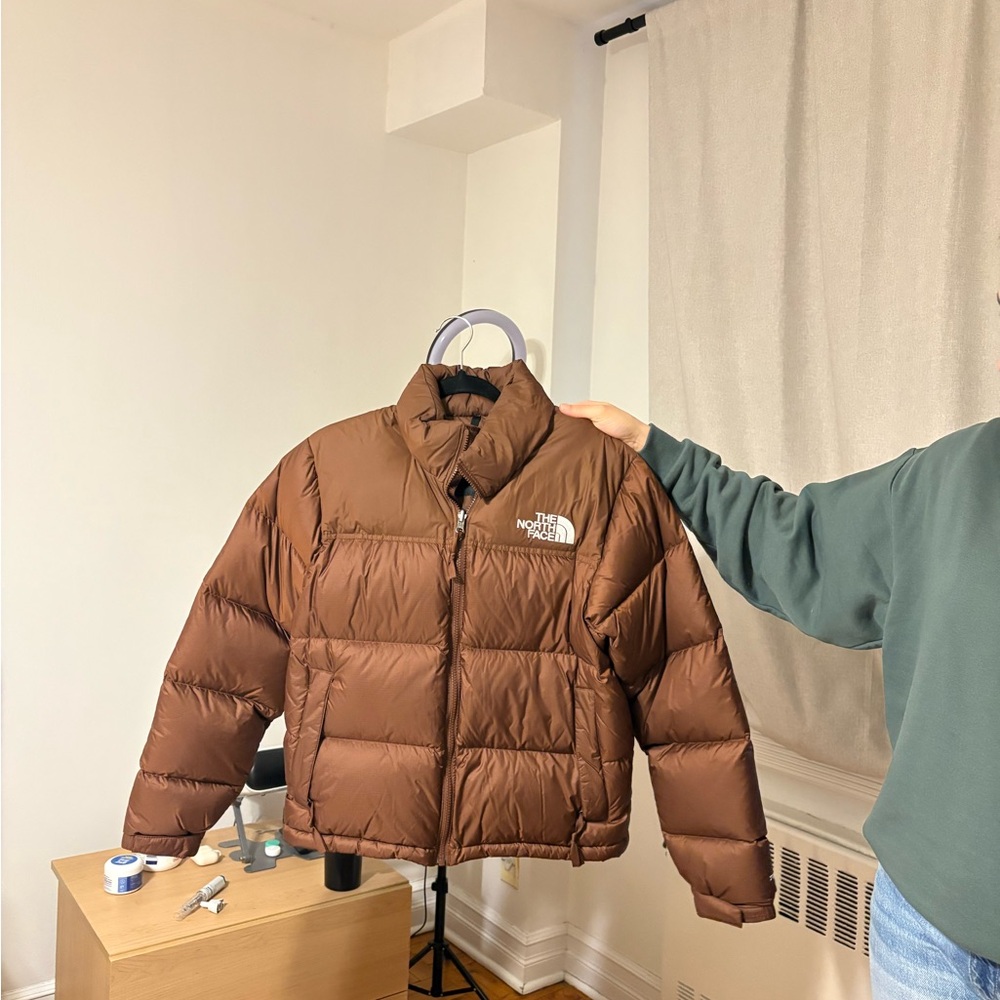 The North Face Chocolate Brown Puffer Jacket - Picture 2 of 6